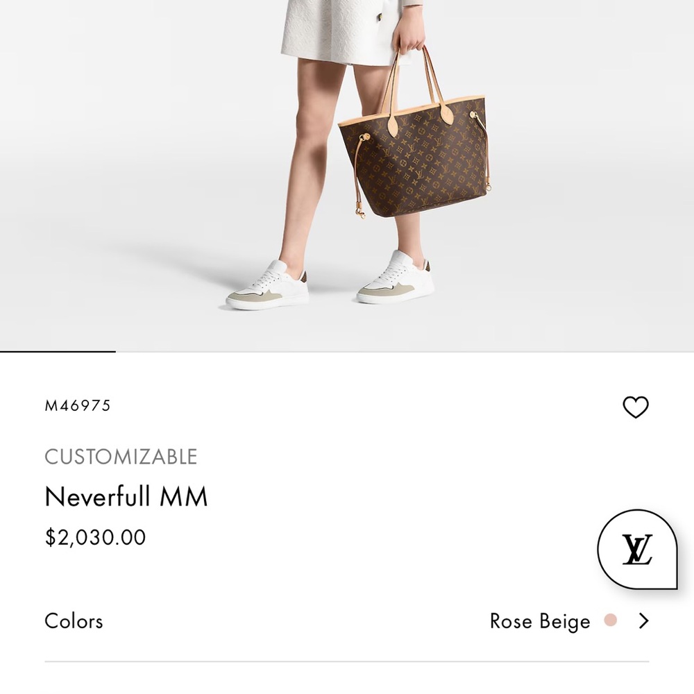 Authentic Louis Vuitton MM Neverfull